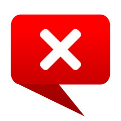 Aufkleber - Cancel bubble red icon