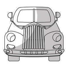 Sticker - truck car frontview icon image vector illustration design 