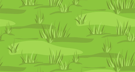 Meadow grassland sky field grass mead grassplot green background seamless texture backdrop pattern vector beautiful closeup side view horizontal nature clean landscape illustration ground context fond