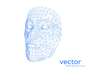 Vector illustration of human face
