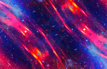 Aufkleber - Cosmic space and stars, color cosmic abstract background.