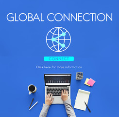 Wall Mural - global connection accessible internet technology concept