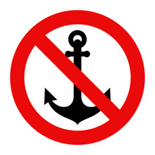 No Anchor Sign