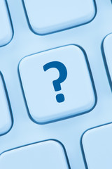 Wall Mural - computer tastatur fragezeichen hilfe symbol