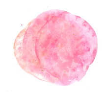 Pink Circles Watercolor Texture Background