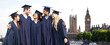 © Syda Productions - happy students or bachelors over london