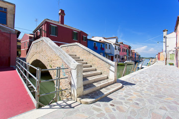 Canvas Print - Burano island, Venice, Italy