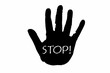 Hand Stop Zeichen