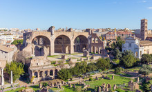 The Basilica Of Maxentius And Constantine In The Roman Forum, Rome, Italy