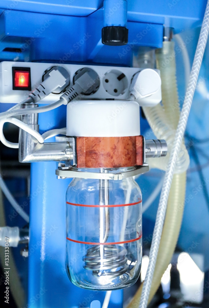 Special medical equipment in modern clinic, closeup