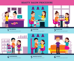 Sticker - Beauty Salon People Template