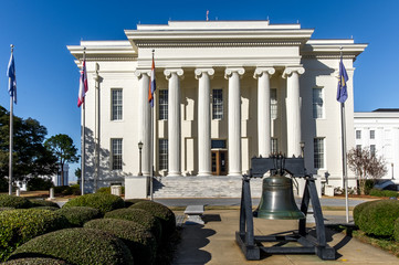 Wall Mural - Bell outside Alabama State Capitol Building in Montgomery