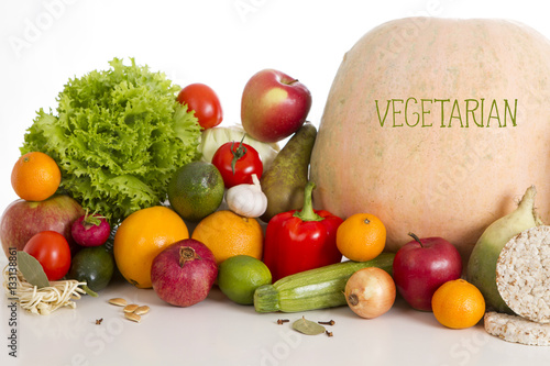 Naklejka na kafelki Fruits and vegetables