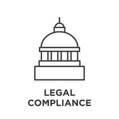 Wall Mural - Legal compliance graphic with capitol building.