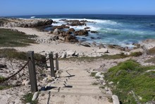 Stairs To Beach In Monterey Bay