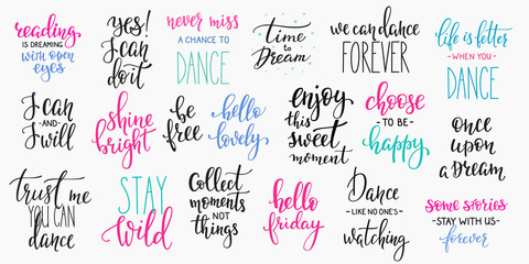 Wall Mural - Lettering photography overlay set