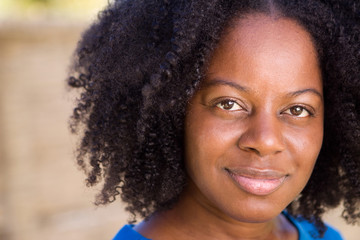 Confident African American woman looking at the camera.