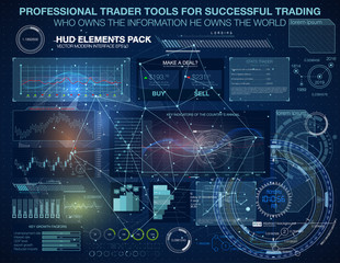 HUD background outer space. infographic elements. futuristic user interface. Vector science Polygonal background. Futuristic HUD background. Vector science background. Communication abstract