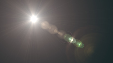Wall Mural - lens flare light over black background. easy to add overlay or screen filter over photos