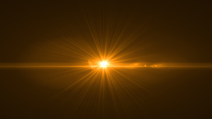 Wall Mural - lens flare light over black background. easy to add overlay or screen filter over photos