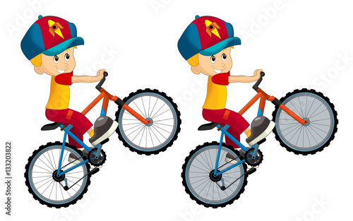 the boy on the bicycle