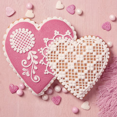 Poster - Gingerbread heart cookie