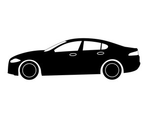 car icon. business sedan.