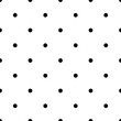 Seamless rockabilly polka dot vector pattern. Seamfree polkadot background wallpaper.