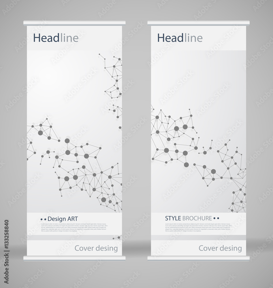 Brochure cover design. Abstract roll up. Modern poster magazine layout ...