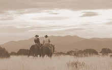Western Scene In Santa Fe, New Mexico.