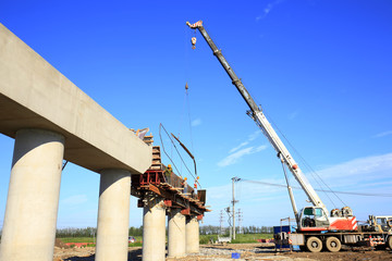 The bridge is under construction