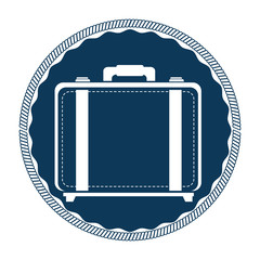 suitcase travel isolated icon vector illustration design