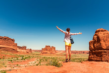 Traveler At The Monument Valley