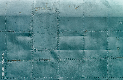 Leinwand Poster  texture of the old submarine