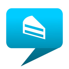 Poster - cake blue bubble icon