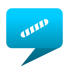 Poster - baguette blue bubble icon
