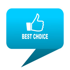 Wall Mural - best choice blue bubble icon