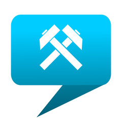 Leinwandbilder - mining blue bubble icon