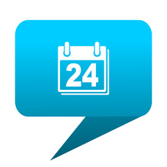 Aufkleber - calendar blue bubble icon
