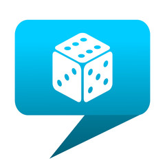 Leinwandbilder - game blue bubble icon
