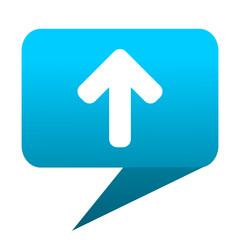 Poster - Up arrow blue bubble icon
