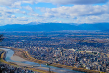 Gifu Cityscape In Japan View From Mountain