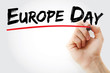 © dizain - Hand writing Europe day with marker, concept background
