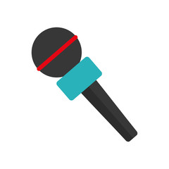 Poster - Microphone professional equipment icon vector illustration graphic design