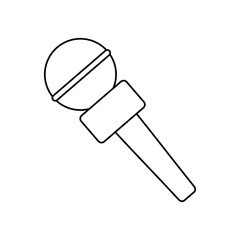 Poster - Microphone professional equipment icon vector illustration graphic design