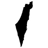 Fototapeta Dmuchawce - Map of Israel, vector illustration