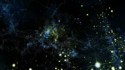 space 2204: traveling through star fields in deep space (loop).