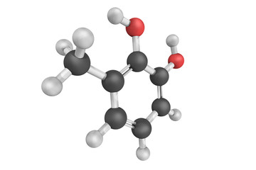 Canvas Print - Dihydroxytoluene, a chemical compound also known as 3-Methylcate