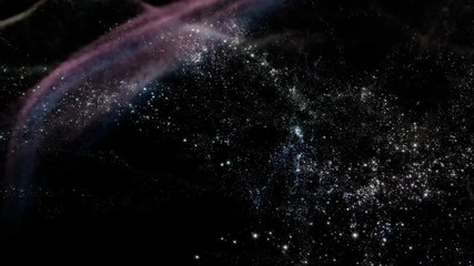 Canvas Print - Space 2205: Traveling through star fields in deep space (Loop).