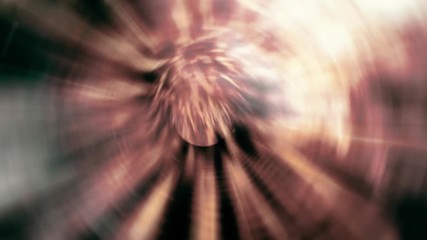 Canvas Print - Space 2208: Traveling through a wormhole in deep space (Loop).